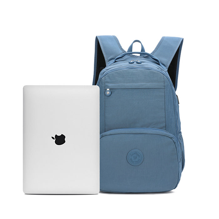 B-B 8003-Backpack (USB Port) Blue 18'