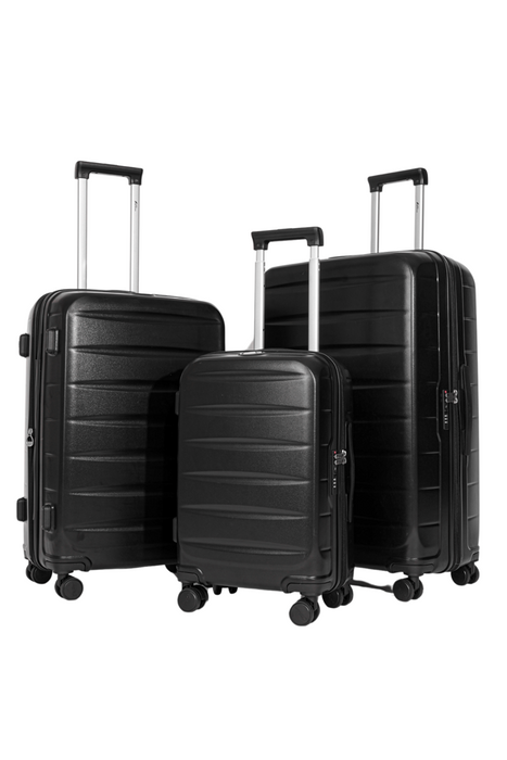 L-988-3-pc(20'26"30") PC Luggage-Black(TSA Lock