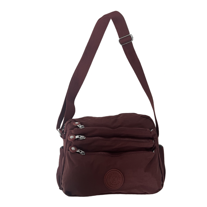 C-8096 Crossbody Bag-Dark Red