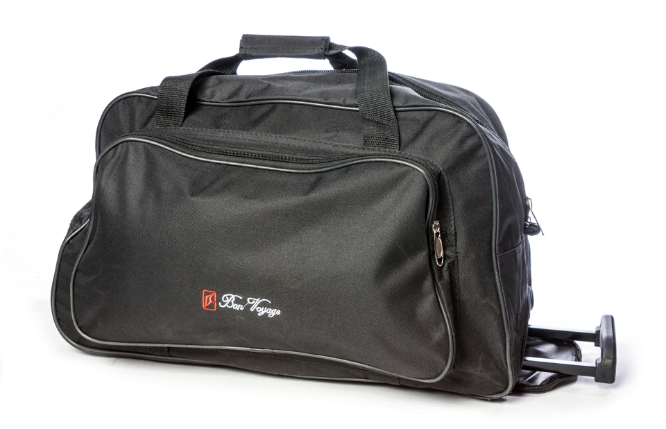 Duffel-BY 337 Duffel Bag 22" w/ Wheel-Black