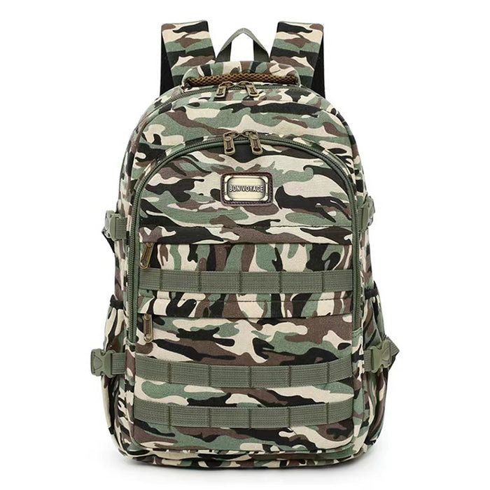 B-BQ 6119 Canvas Backpack-Green