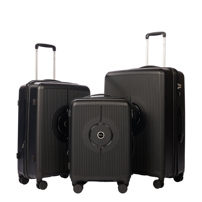 L-PP168 Luggage 20"24"28"-Black