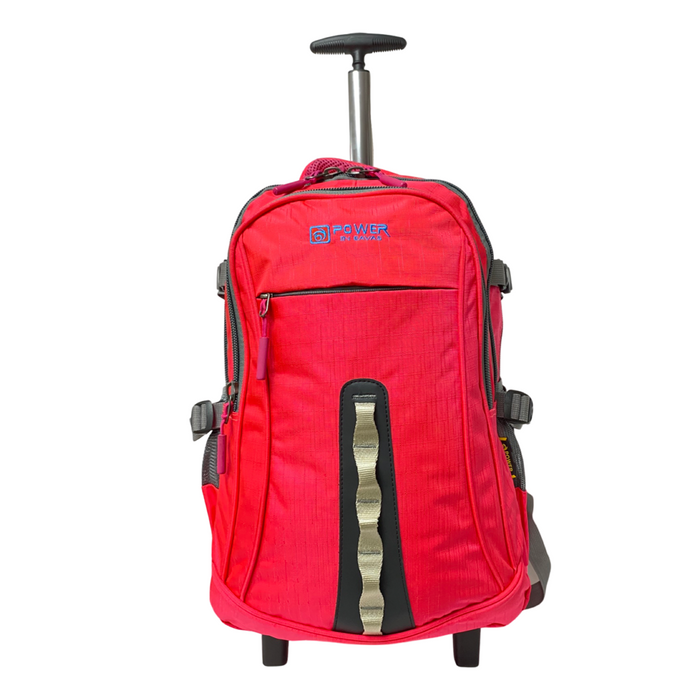 B-2167-Backpack W/Wheels 18"-Hot Pink