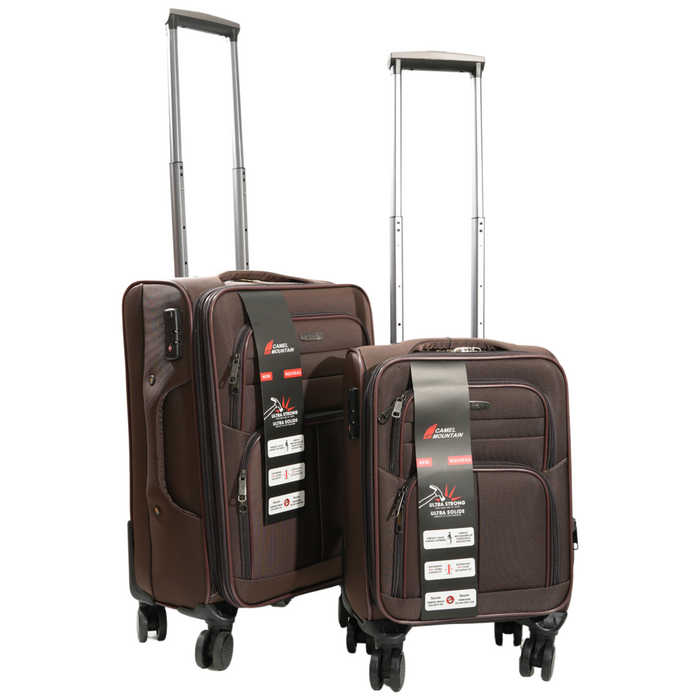L-9122-4 pcs Luggage 20'25"28"32"TSA Lock -Brown