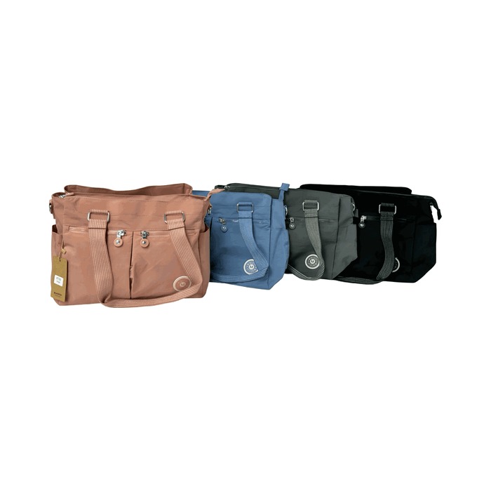 T-B 8705 Tote & Cross Body Bag-Pink