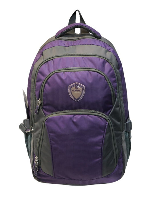 B-ZJ 47168 Backpack 19"-Grey/Purple