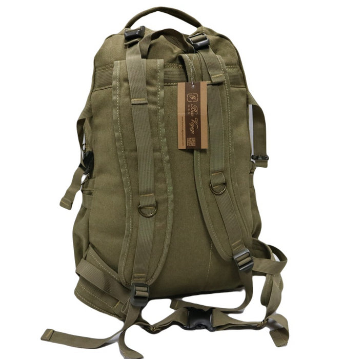 B-BQ 6691A Canvas Backpack 22"-Green
