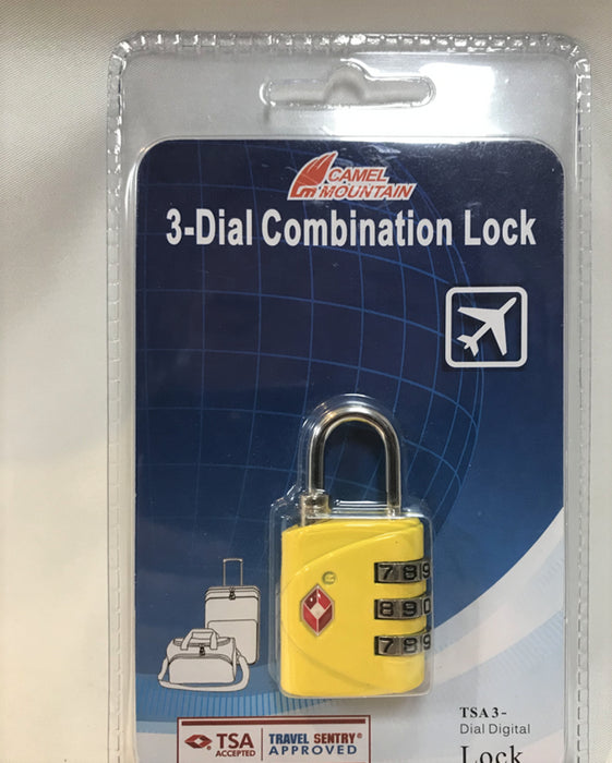 SKG 533 TSA 3-Dial Lock-Yellow