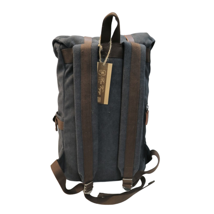 B-MG 6058 Canvas Backpack 17"-Black