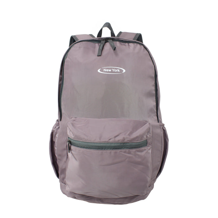 B-B 143 Foldable Backpack Light Weight17"-L/Purple