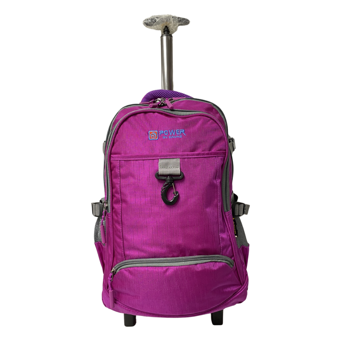 B-2168-Backpack W/Wheels 18"-Purple