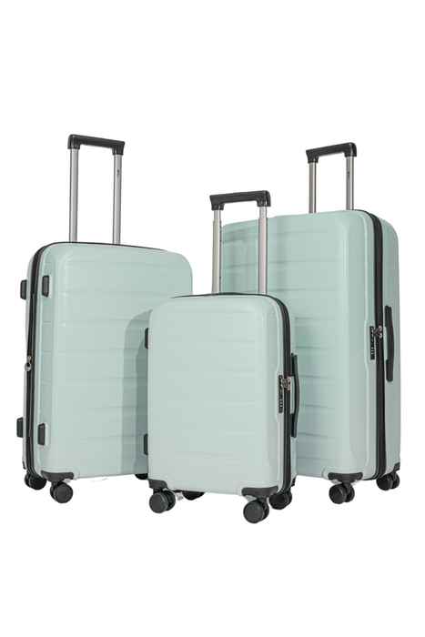 L-988-3-pc(20'26"30") PC Luggage-L/Green(TSA Lock
