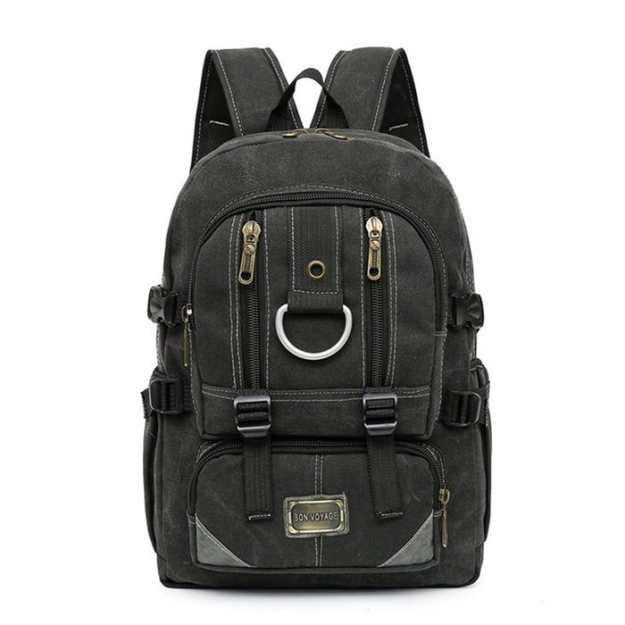 B-BQ 6618C Canvas Backpack 18"-Black