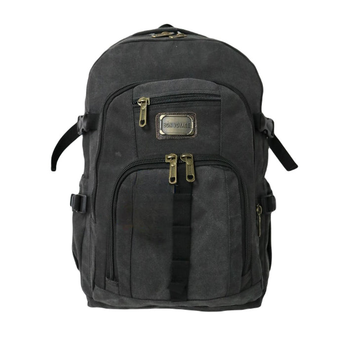 B-BQ 6691C Canvas Backpack 22"-Black