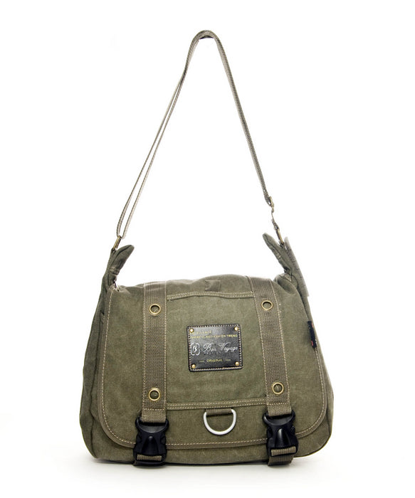 C-BRB 18 Canvas Messenger Bag Olive