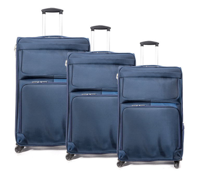 L-BL 89011 3-pc(20'26'30") Luggage-Blue
