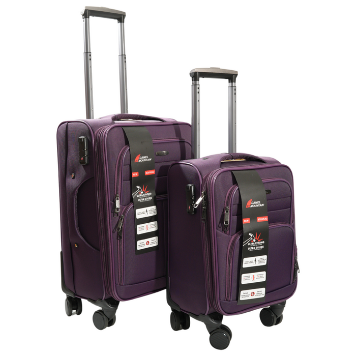 L-9122-2 pcs Luggage16"20' TSA Lock-Purple