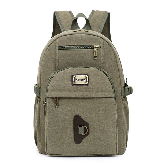 B-BQ 6106 Canvas Backpack-Green