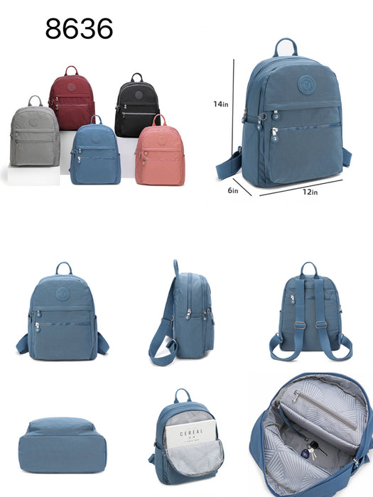 B-B 8636 Backpack-Grey 13"