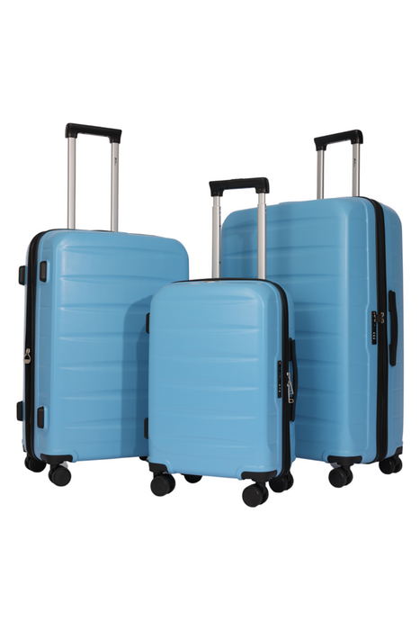 L-988-3-pc(20'26"30") PC Luggage-L-Blue(TSA Lock