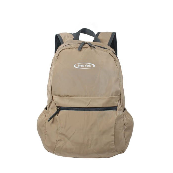 B-B 11038 Packable Backpack 16"- Khaki