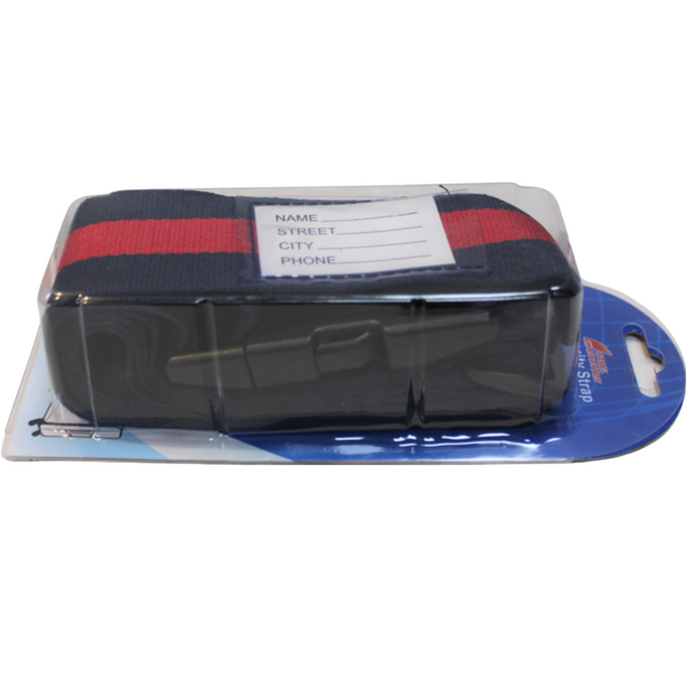 LS-ABA 3301 Luggage Strap-Navy/Red