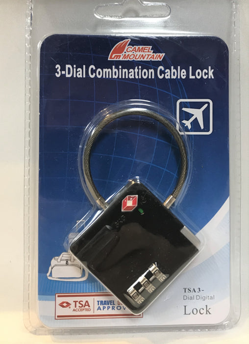 SKG 529B TSA 3-Dial Lock-Black