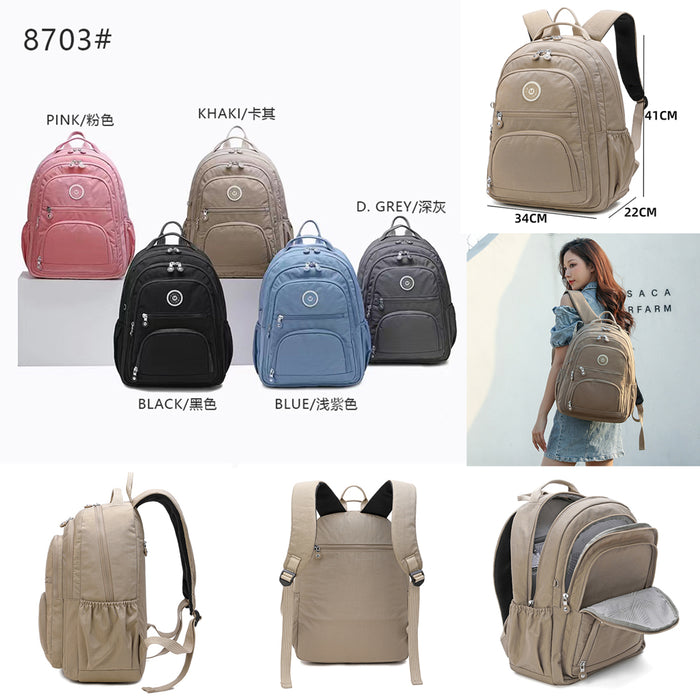 B-B 8703 Backpack 16"-Black