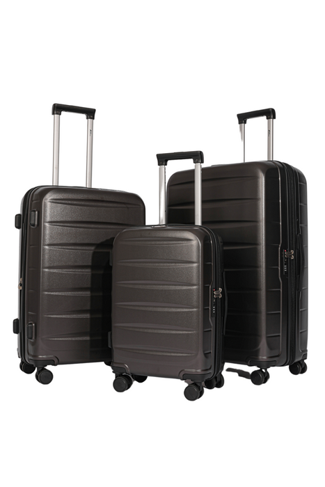 L-988-3-pc(20'26"30") PC Luggage-Grey(TSA Lock)