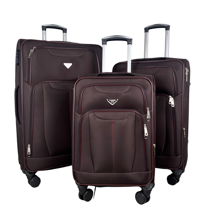 L-9139-3 pc Luggage 20'24'28"-Brown