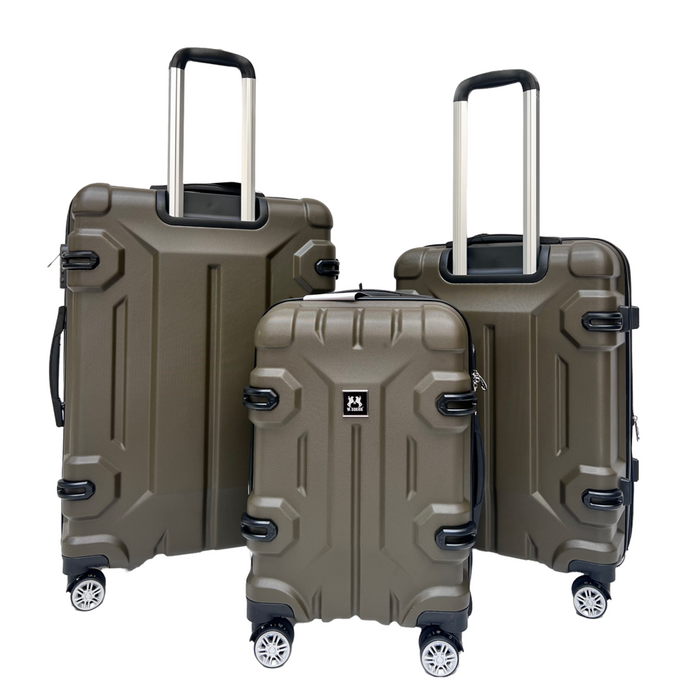 L-6819-3-pc(20'24"28") PC Luggage-Green