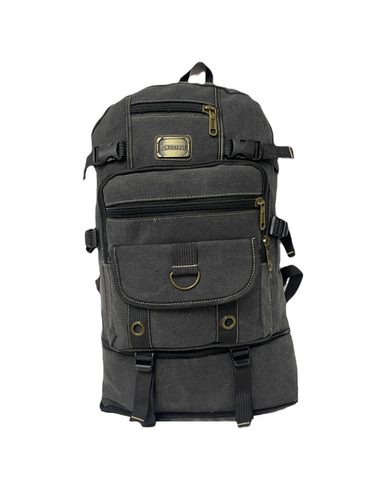 B-BQ 0103 Canvas Backpack-Black