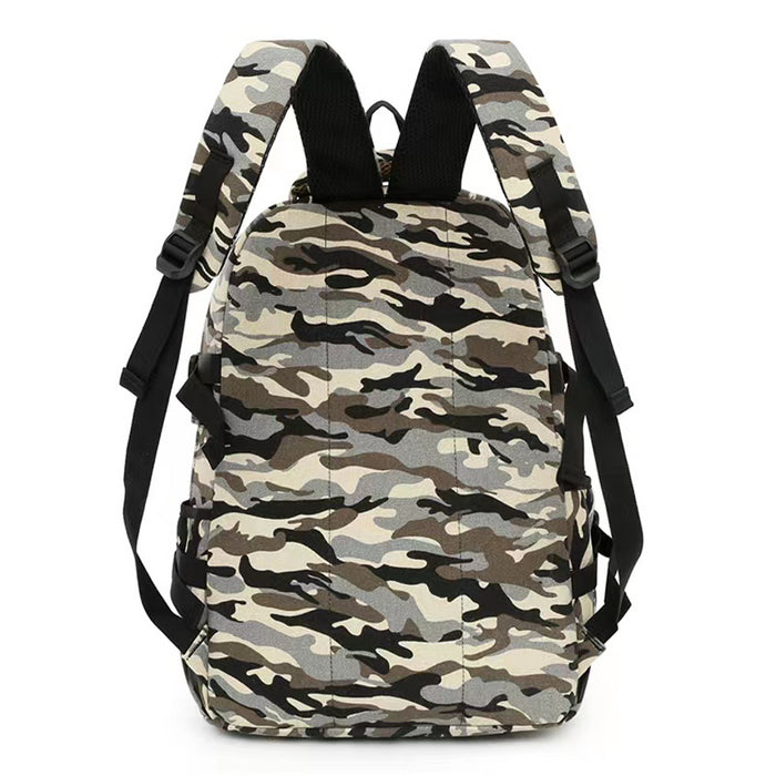 B-BQ 6119 Canvas Backpack-Black