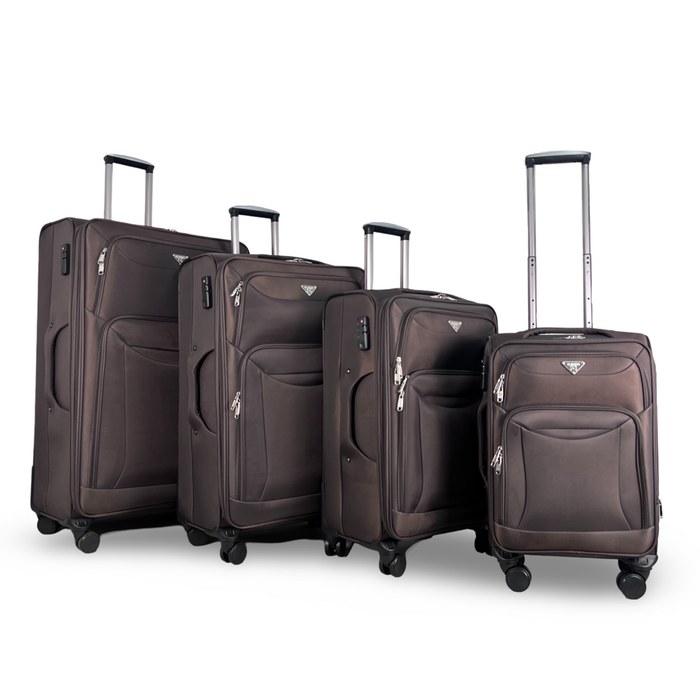 L-9140-4 pcs Luggage 20'24'28"32"-Brown