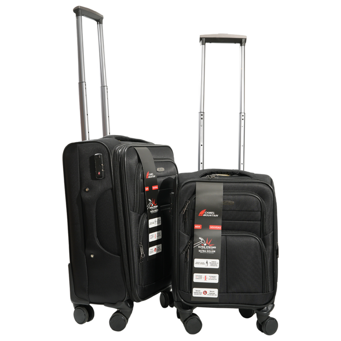 L-9122-2 pcs Luggage16"20'TSA Lock -Black