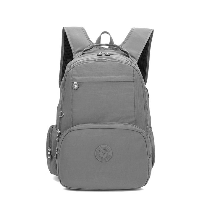 B-B 8003-Backpack (USB Port)  Grey 18'