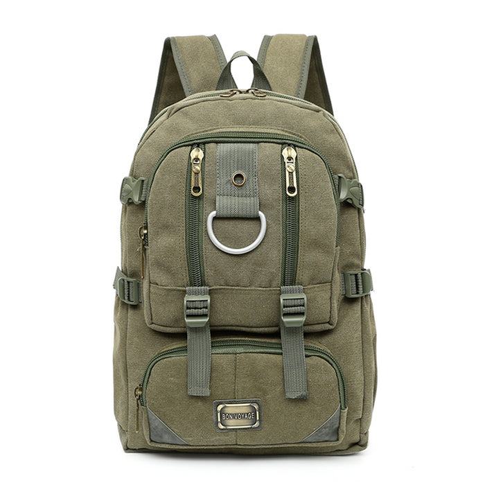 B-BQ 6618B Canvas Backpack 18"-Green