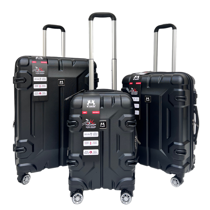 L-6819-3-pc(20'24"28") PC Luggage-Black