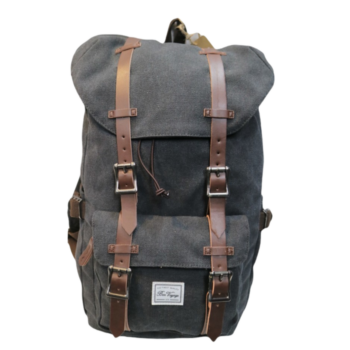 B-MG 6058 Canvas Backpack 17"-Black