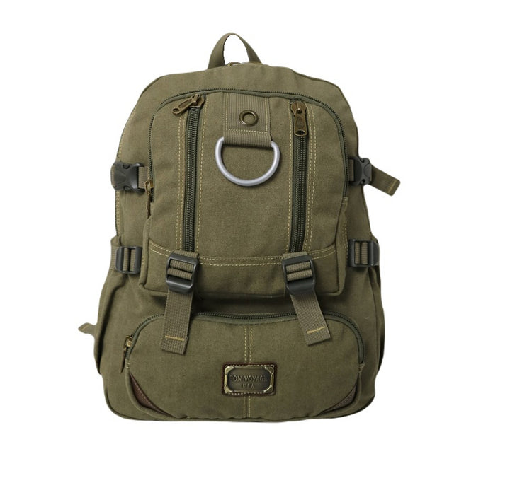 B-BQ 6618A Canvas Backpack 18"-Green