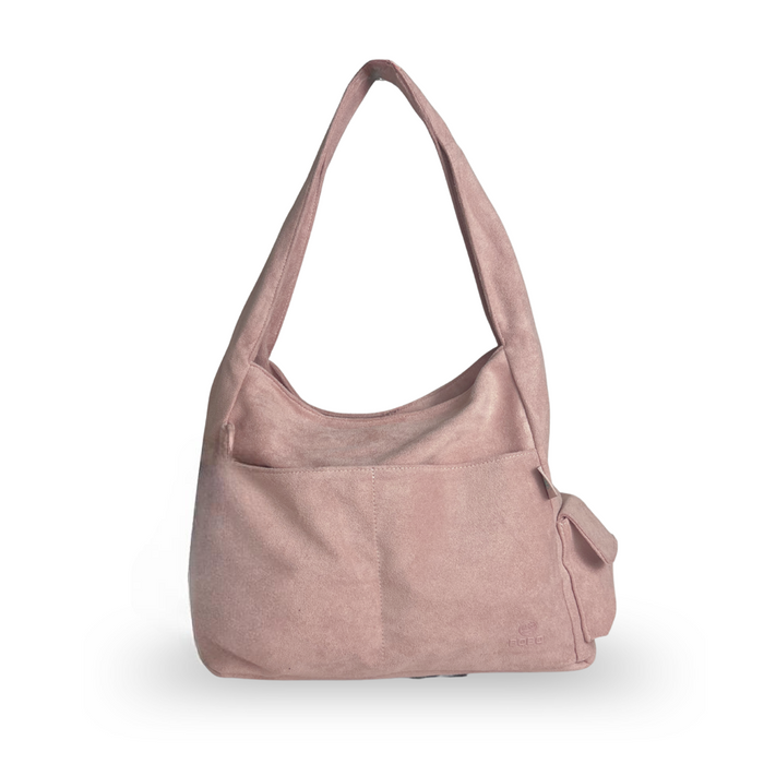 8921# Suede Handbag & Crossbody Bag – Soft Casual Everyday Shoulder Tote