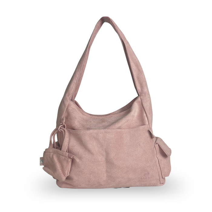 8921# Suede Handbag & Crossbody Bag – Soft Casual Everyday Shoulder Tote