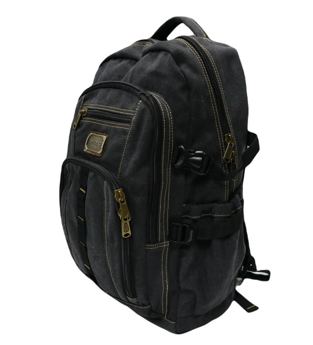 B-BQ 6691A Canvas Backpack 22"-Black