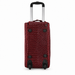 20 Inch Crocodile Embossed Wheeled Duffel Bag for Travel - Red