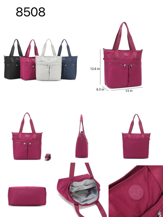 Tote Bag Light Grey Shoulder Purse Handbag Womens Travel T-B8508