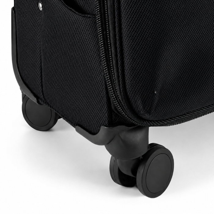 Three-piece softside luggage set for travel