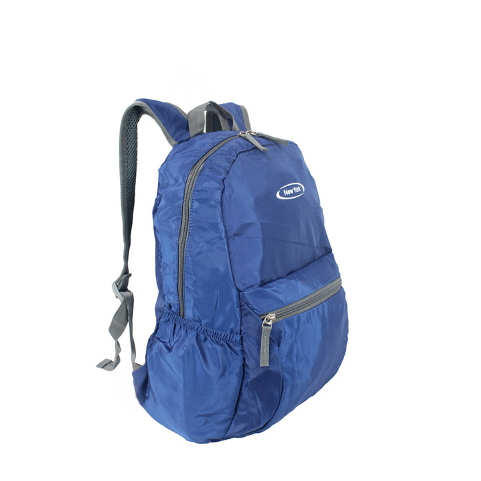 B-B 11038 Packable Backpack 16"- Blue