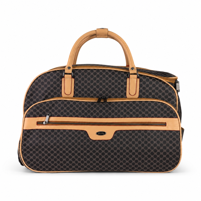 20 Inch Monogram Wheeled Duffel Bag for Weekend Travel