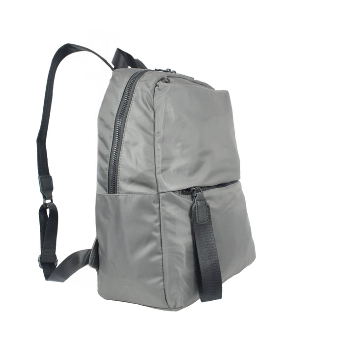 15 Inch Backpack Grey Compact School Bookbag Travel Daypack B7170