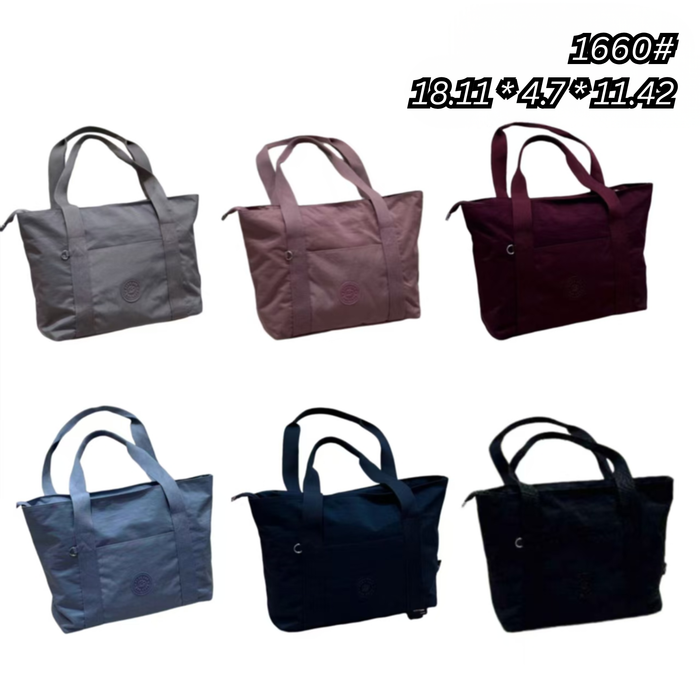 1660 Women’s Lightweight Nylon Handbag & Crossbody Bag Multi Pocket Travel Tote Shoulder Purse Everyday Work Bag